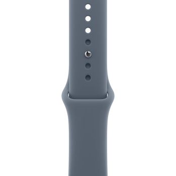 Apple Watch Series 11, 42 mm, Rose Gold Aluminum Anchor blue Sport Band M/L